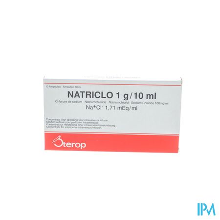 Natriclo Amp Inj 10 X 1g/10ml