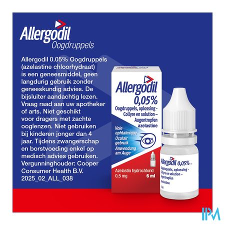 Allergodil Collyre Fl 6ml 10