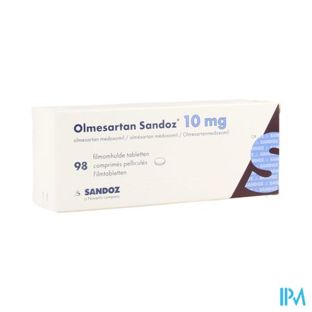 Olmesartan Sandoz 10mg Comp 98 X 10mg