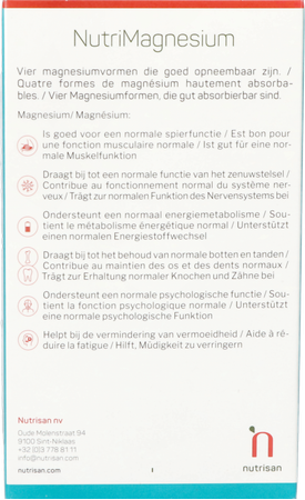 Nutrimagnesium Tabl 100 + Tabl 20 Gratis Nutrisan 5
