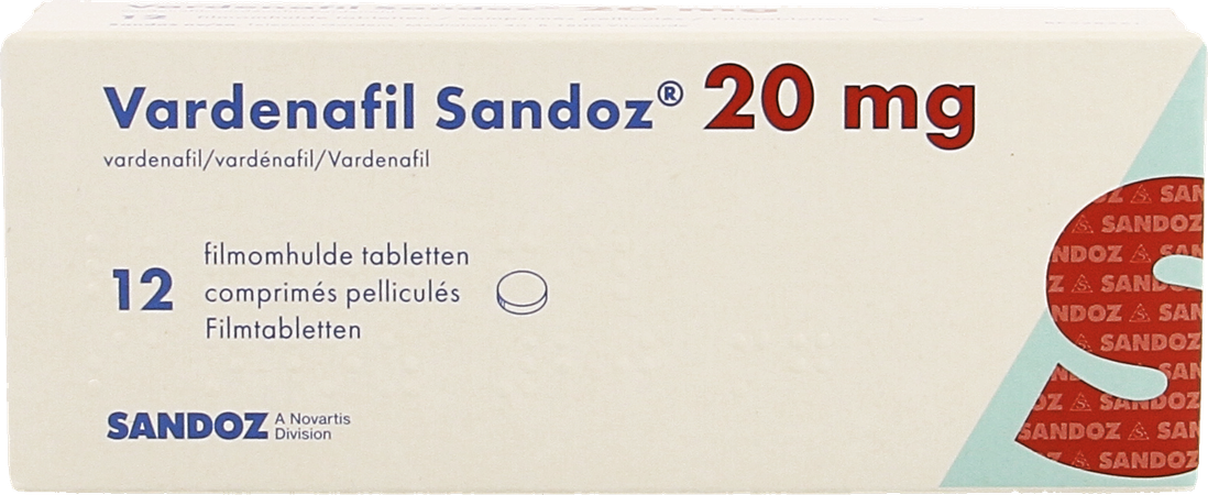 Vardenafil Sandoz 20mg Filmomh Tabl 12 X 20mg 1