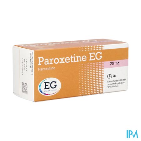 Paroxetine EG Filmomh Tabl  98 X 20Mg Blister