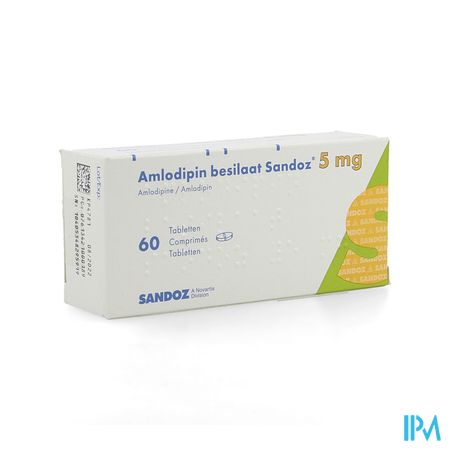 Amlodipine Besilaat Sandoz C0mp 60x5mg