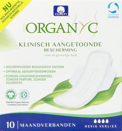 Organyc Maandverband Super Katoen Bio 10 2