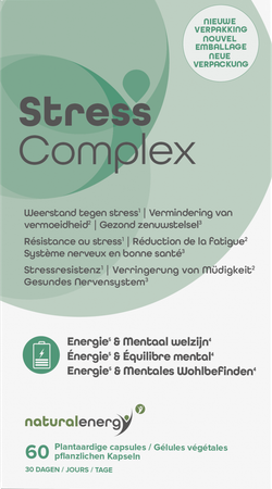 Natural Energy Stress Complex Caps 60 4