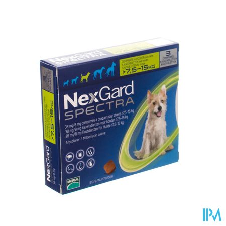 Nexgard Spectra 38mg/ 8mg Kauwtabl Hond 3 1