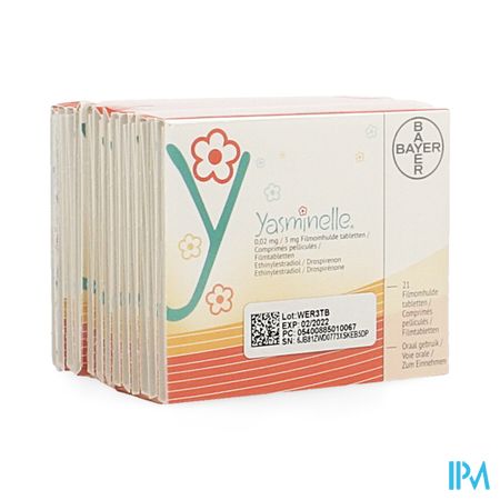 Yasminelle 0,02mg/3mg Impex.filmomh Tabl 13x21 Pip