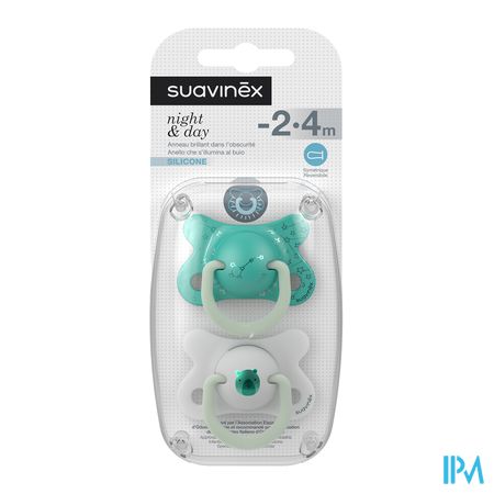 Suavinex Basic Sucet.silic.ana.2-4m N&d Ours Vert 1