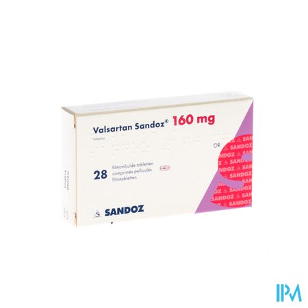 Valsartan Sandoz 160mg Filmomh Tabl 28 X 160mg 1