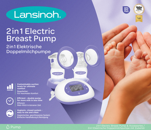 Lansinoh 2en1 Tire-lait Electrique Double 2