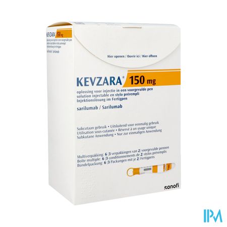 Kevzara 150mg Opl Inj Voorgev.pen Glas 3x2x1,14ml