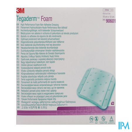 Tegaderm Foam Dressing 10,0x10,0cm 10 90601 2