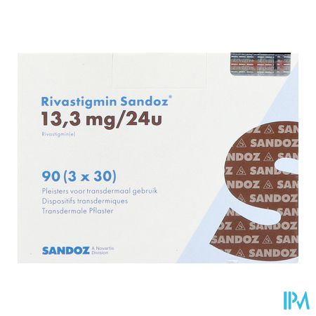 Rivastigmin Sandoz 13,3mg/24h Disp.transderm. 90 1