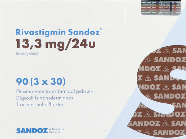Rivastigmin Sandoz 13,3mg/24u Pleister Transd. 90 1
