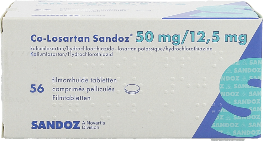 Co Losartan Sandoz 50mg/12.5mg Comp Pell 56 1