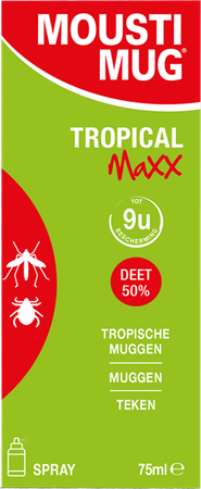 Moustimug Tropical Maxx Spray 50% Deet 75ml 1