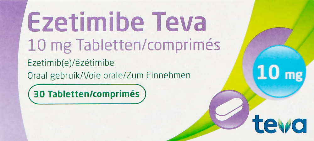 Ezetimibe Teva 10mg Comp 30 1