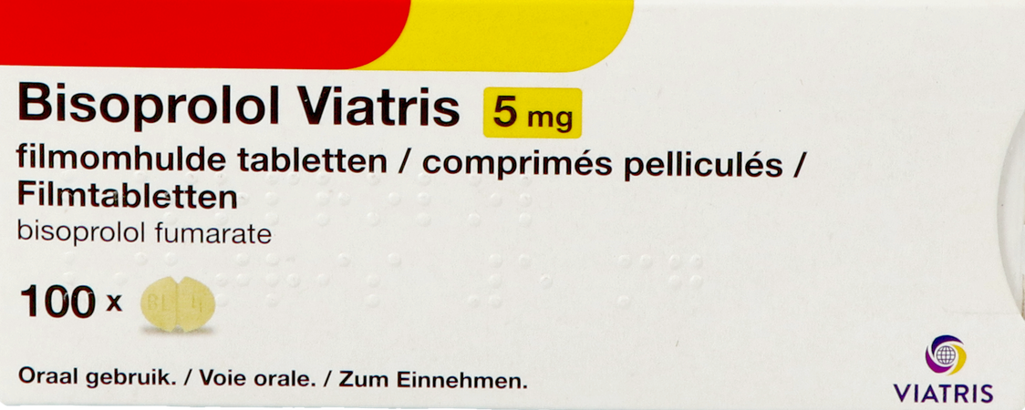 Bisoprolol Viatris 5,0mg Tabl 100 4