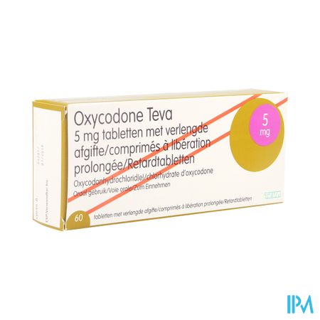 Oxycodone Teva 5mg Verlengde Afgifte Comp 60