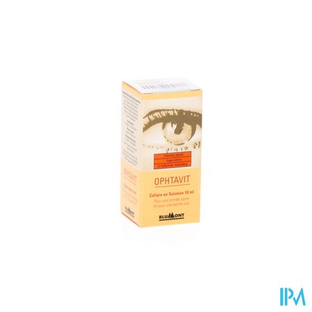 Ophtavit C Gutt Oculaires 10ml Rempl.cnk 0122-804