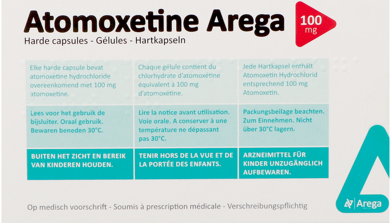 Atomoxetine Arega 100mg Harde Caps 28 Pip 3