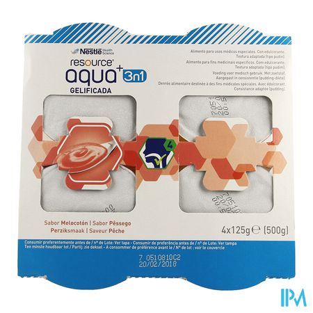 Resource Aqua+ 3in1 Perzik 4x125g 12324340