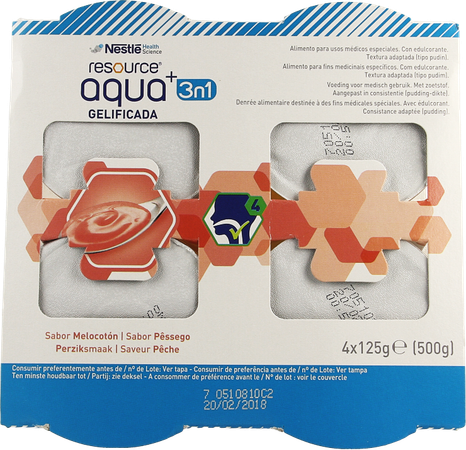 Resource Aqua+ 3in1 Perzik 4x125g 12324340