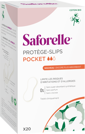 Saforelle Coton Protect Inlegkruisjes Pocket 20 3