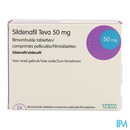 Sildenafil Teva 50mg Filmomh Tabl 24 X 50mg Pip 1