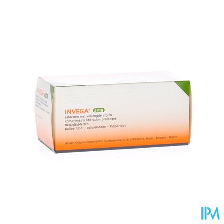 Invega Tabl Retard 56 X 3mg