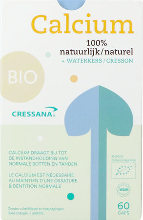 Cressana Bio Calcium + Waterkers Caps 60 1