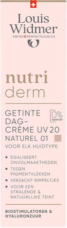 Widmer Nutriderm Getinte Dagcrème Uv 20 Naturel 01 Z Parfum 30ml 1