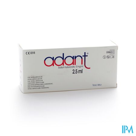 Adant Opl 1% Inj Intra Articul. 3 X 2,5ml