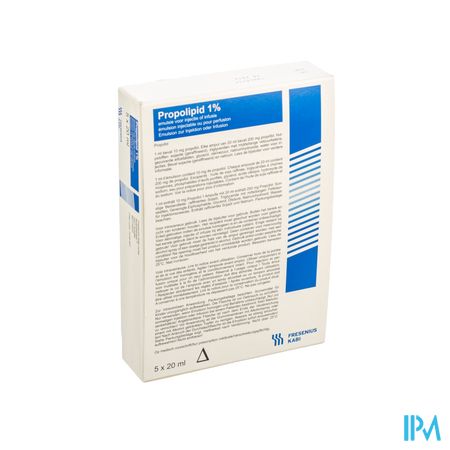 Propofol 1 % Fresenius émuls. inj./perf. i.v. amp. 5 x 20 ml