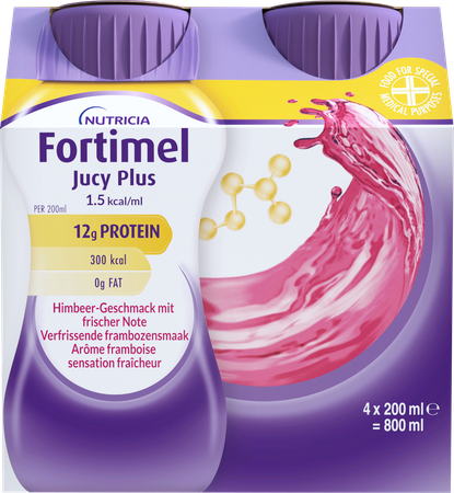 Fortimel Jucy Plus Framboos Verfr. 4x200ml 185087 4