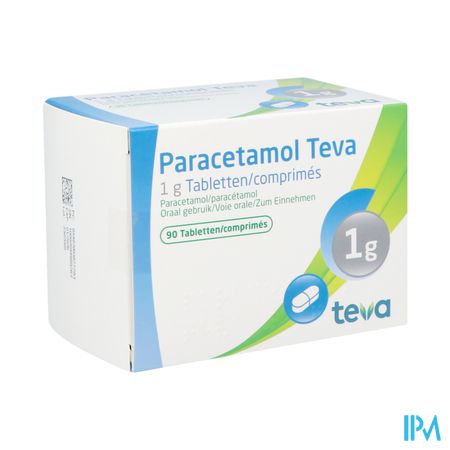 Paracetamol Teva 1g Tabl 90 X 1g Blister