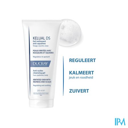 Ducray Kelual Ds Reinigingsgel A/schilfers200ml Nf 16