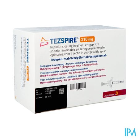 Tezspire 210mg Sol Inj Ser Preremplie Fl 3x1,91ml