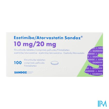 Ezetimibe Atorvastatin Sandoz 10/20mg Film.tabl100 3