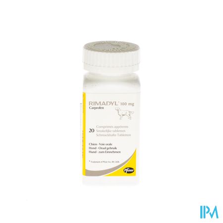 Rimadyl 100mg Smakelijke Tabl 20