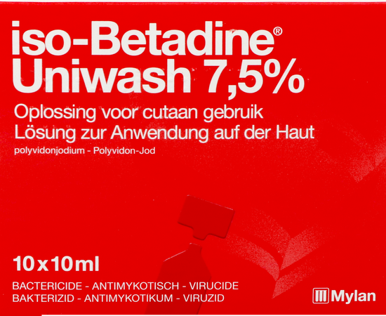 Iso Betadine Uniwash 7,5% 10x10ml 1