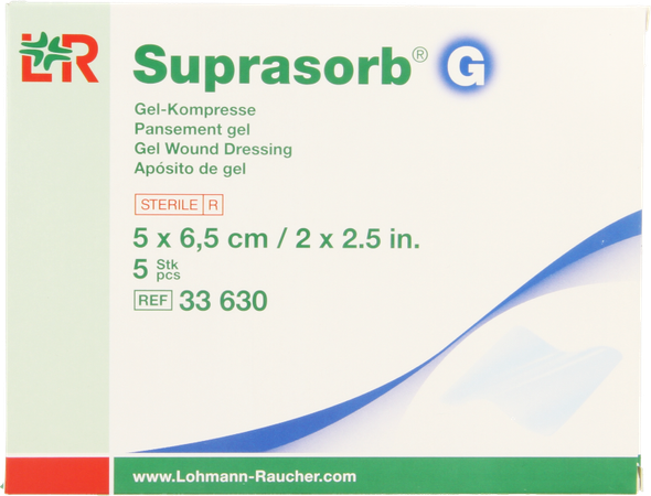 Suprasorb g Kompres New 5x6,5cm 5 33630 8