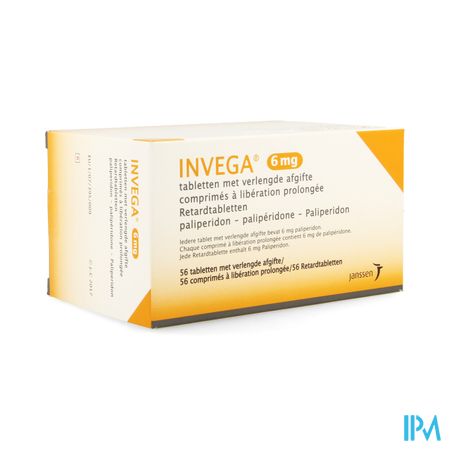 Invega Tabl Retard 56 X 6mg