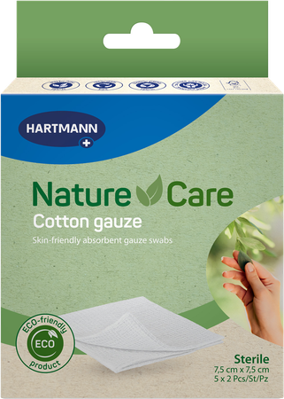 Nature Care Katoen Kompressen 7,5x7,5cm 5x2 1