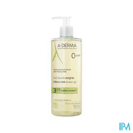 Aderma Gel Douche Surgras 500ml