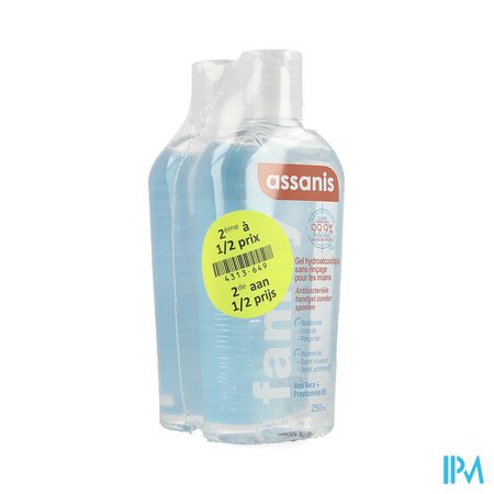 Assanis Gel Flip Top 2x250ml 2de -50%