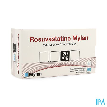 Rosuvastatine Viatris 20mg Filmomh Tabl 98