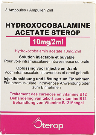 Hydroxocobal.acet. Amp 3x10mg/2ml 1