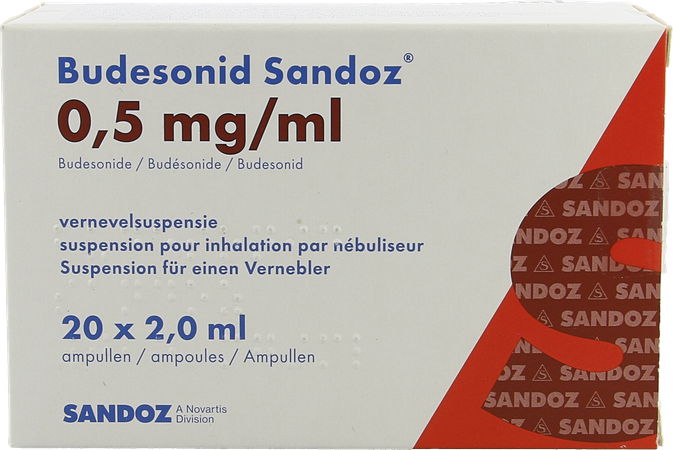 Budesonid Sandoz 0,5mg/ml Vernevelsusp 4x5 Amp 4