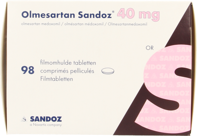 Olmesartan Sandoz 40mg Comp 98 X 40mg 1
